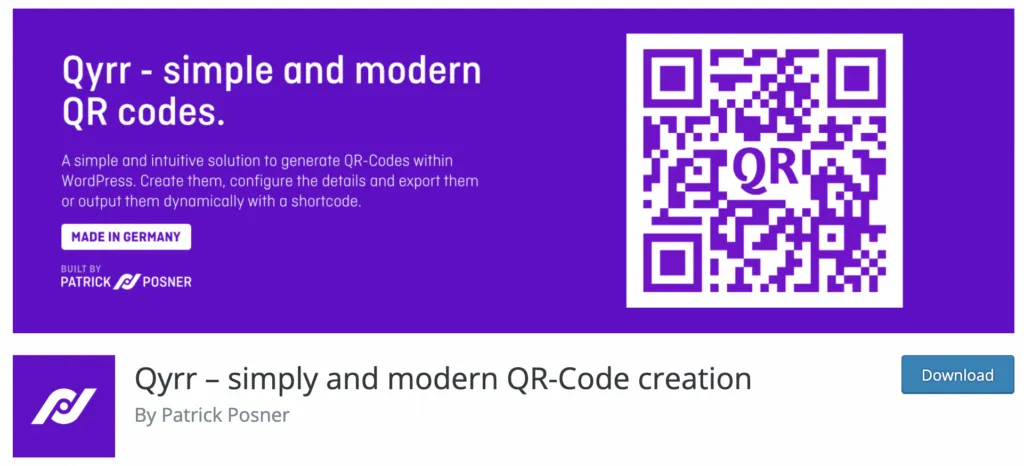Qyrr-Code Pro v2.0.3 - Create, Manage and Track QR-Codes in WordPress