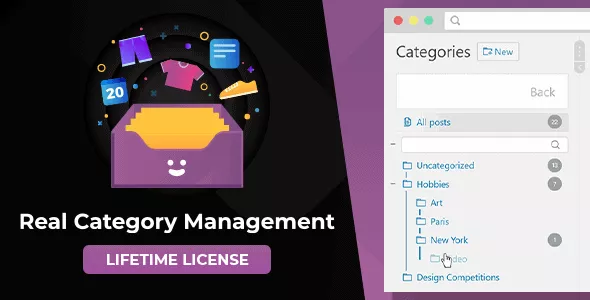 Real Category Management v4.1.50 - Content Management in Category Folders in WordPress