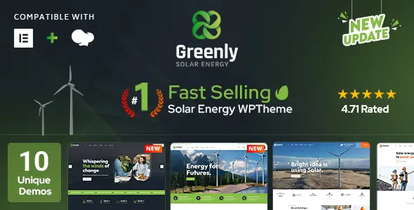 Greenly v7.1 - Ecology & Solar Energy WordPress Theme