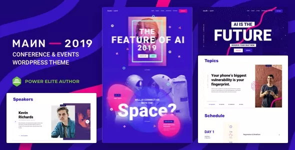 Mann v1.3.6 - Conference WordPress Theme