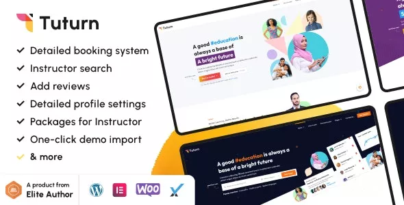 Tuturn v2.9 - Online Tutors MarketPlace WordPress Theme