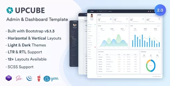 Upcube v2.0 - Responsive Bootstrap Admin & Dashboard Template