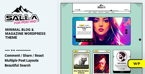 Salla v1.0.4 - Blog & Magazine WordPress Theme