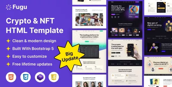 Fugu - NFT & Crypto HTML Template