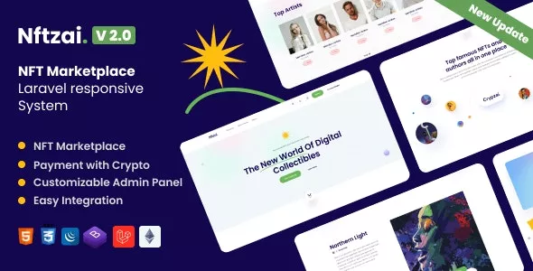 Nftzai v2.1 - NFT Buy / Sell Marketplace Laravel Script