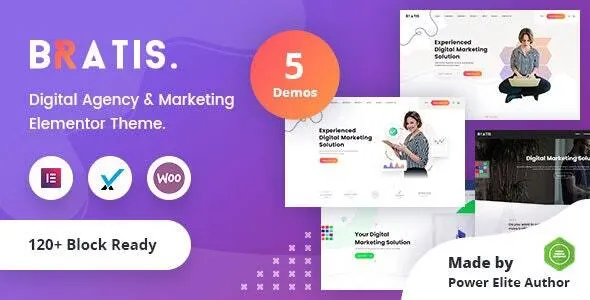 Bratis v3.0.1 - Digital Marketing WordPress Theme + RTL