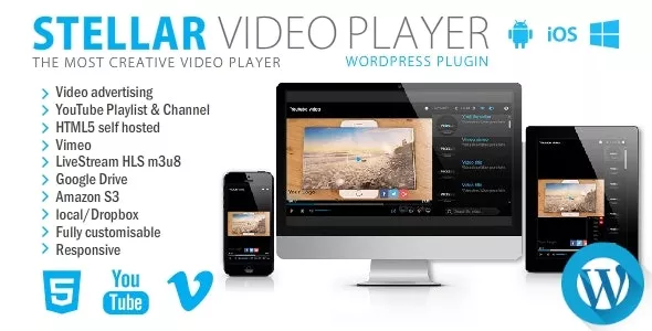 Stellar Video Player v2.9 - Wordpress Plugin