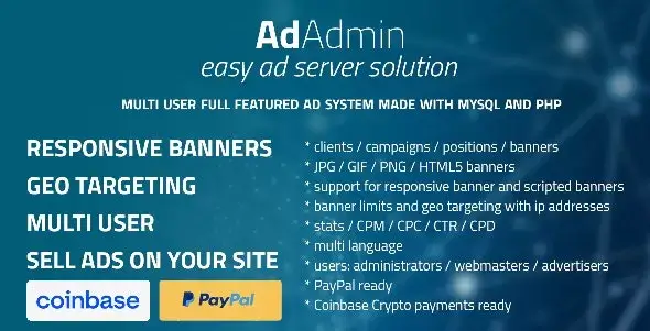 AdAdmin  - Easy Full Featured Ad Server