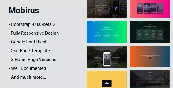 Mobirus v1.1.0 - Responsive Bootstrap App Landing Template