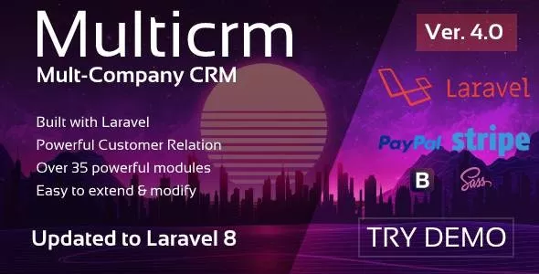 Multicrm v4.0 - Multipurpose Laravel CRM