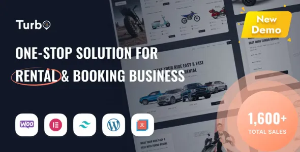 Turbo v11.0.9 - WooCommerce Rental & Booking Theme