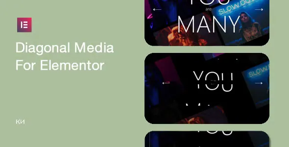 Diagonal Media for Elementor v1.0.1