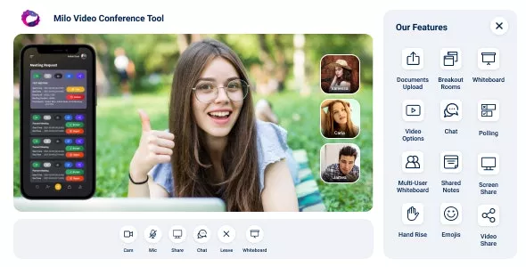 Milo - Video Conference (Web + iOS + Andriod)