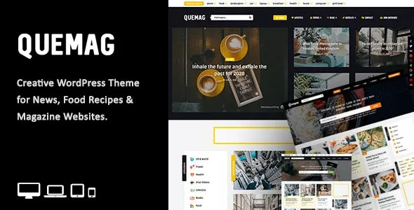 Quemag v1.5 - Creative WordPress Theme for Bloggers