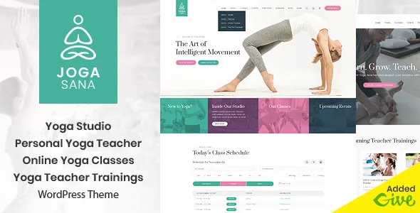 Jogasana v3.0 - Yoga Oriented WordPress Theme