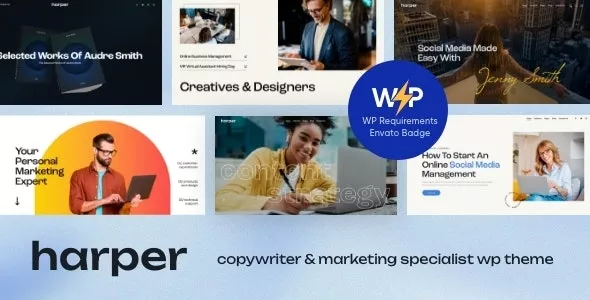 Harper v1.6 - Copywriter & Marketing Specialist WordPress Theme