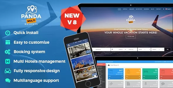 Panda Multi Resorts v8.1.5 - Booking CMS for Multi Hotels