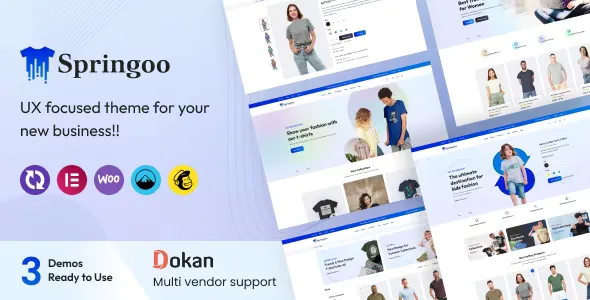 Springoo v1.0.4 - Fashion & T-shirt WooCommerce WordPress Theme