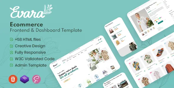 Evara v3.4.1 - Bootstrap 5 Ecommerce Frontend & Dashboard Template