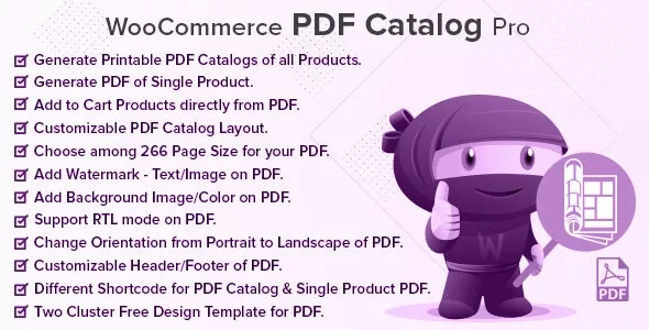 WooCommerce PDF Catalog Pro