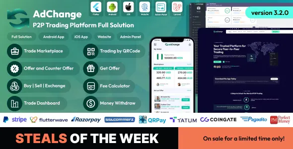 adChange v3.2.0 - P2P Trading Platform Full Solution