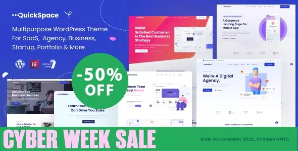 QuickSpace v1.2.0 - Multipurpose WordPress Theme for SaaS Agency