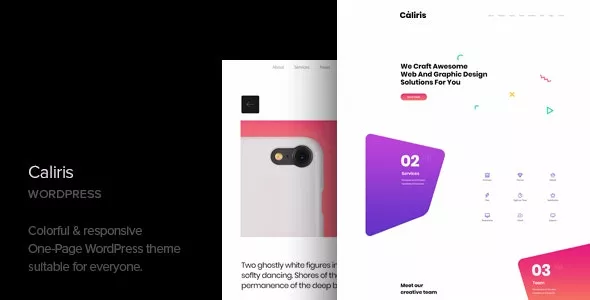 Caliris v1.5 - Responsive One Page WordPress Theme