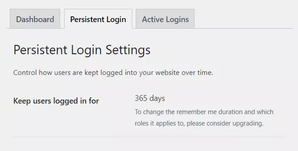 WordPress Persistent Login Premium v2.0.12