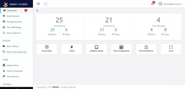 Smart Courier and Logistic Management Application