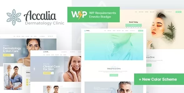 Accalia v1.4.1 - Dermatology Clinic & Cosmetology Center Medical WordPress Theme + Elementor