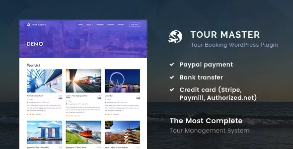 Tour Master v5.3.0 - Tour Booking, Travel, Hotel