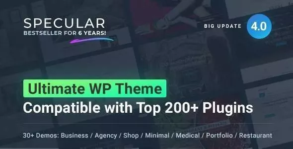 Specular v4.2.8 - Business WordPress Multi-Purpose