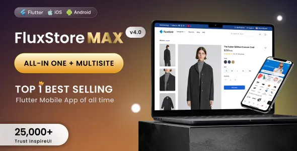 FluxStore MAX v4.1.0 - The All-in-One and Multisite E-Commerce Flutter App for Businesses of All Sizes