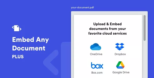 Embed Any Document Plus v2.8.1 - WordPress Plugin