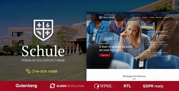 Schule v1.1.9 - School & Education WordPress Theme with LMS