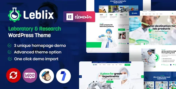 Leblix v1.9 - Laboratory & Research WordPress Theme