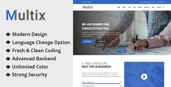 Multix v3.0 - Multipurpose Website CMS with Codeigniter