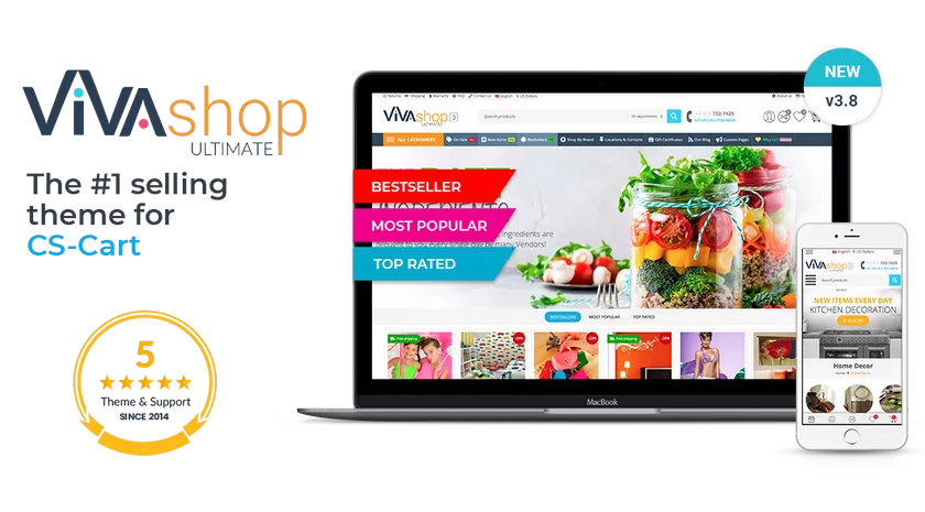 VIVAshop v3.2 - Responsive Theme for CS-Cart