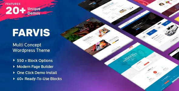 Farvis v1.4.0 - Multipurpose WordPress Theme