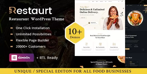 Restaurt v1.0.4 - Restaurant WordPress Theme