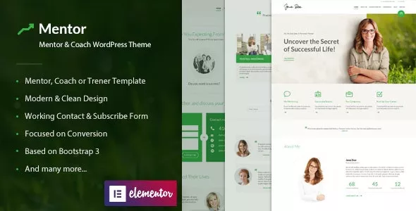 Mentor v2.3.2 - Personal Development Coach WordPress Theme