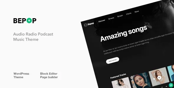 Bepop v11.2 - Non-stop Music WordPress Theme