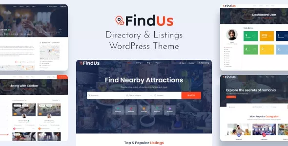 Findus v1.1.50 - Directory Listing WordPress Theme