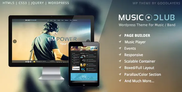 Music Club v1.9.0 - Band, Party Wordpress