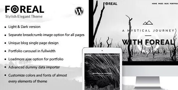 Foreal v2.7 - Director, Writer WordPress Theme