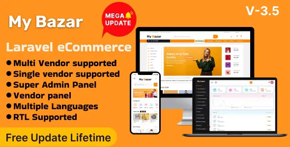 My Bazar v3.5 - Single & Multivendor Laravel eCommerce Platform