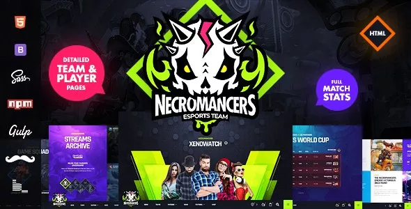 Necromancers v1.5.1 - eSports Team HTML Template