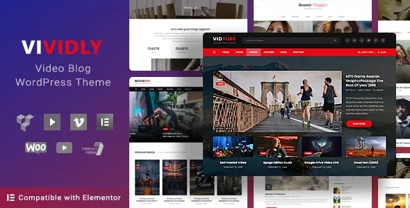 Vividly v1.5.4 - Video Blog WordPress Theme