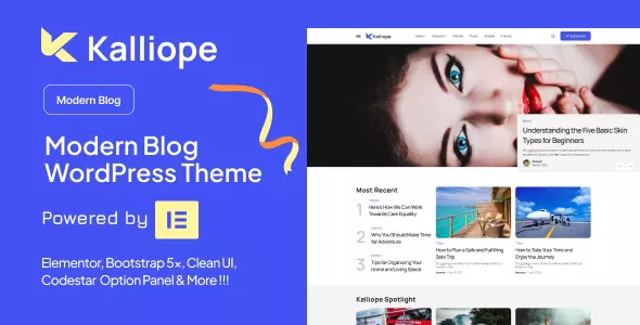 Kalliope v1.5 - Modern Blog WordPress Theme