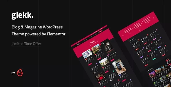 Glekk v1.4 - Elementor Blog & Magazine WordPress Theme